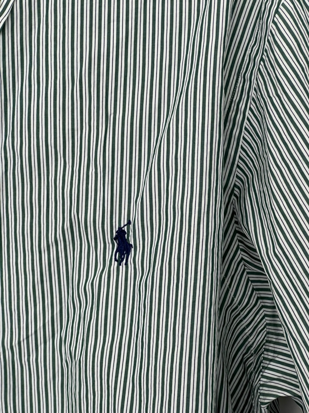 Ralph Lauren Green, Blue and White Striped Dress Shirt. Big/Tall. - Picture 6 of 7